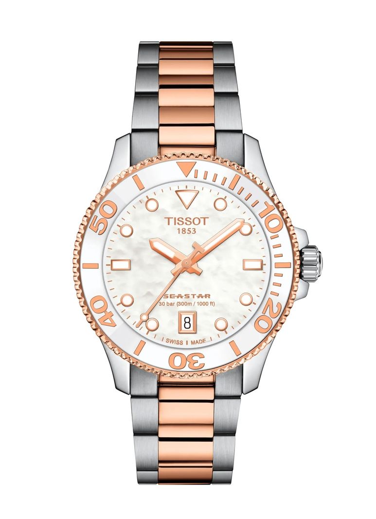 Reloj Tissot Seastar 1000 Bicolor Oro Rosa Dorado