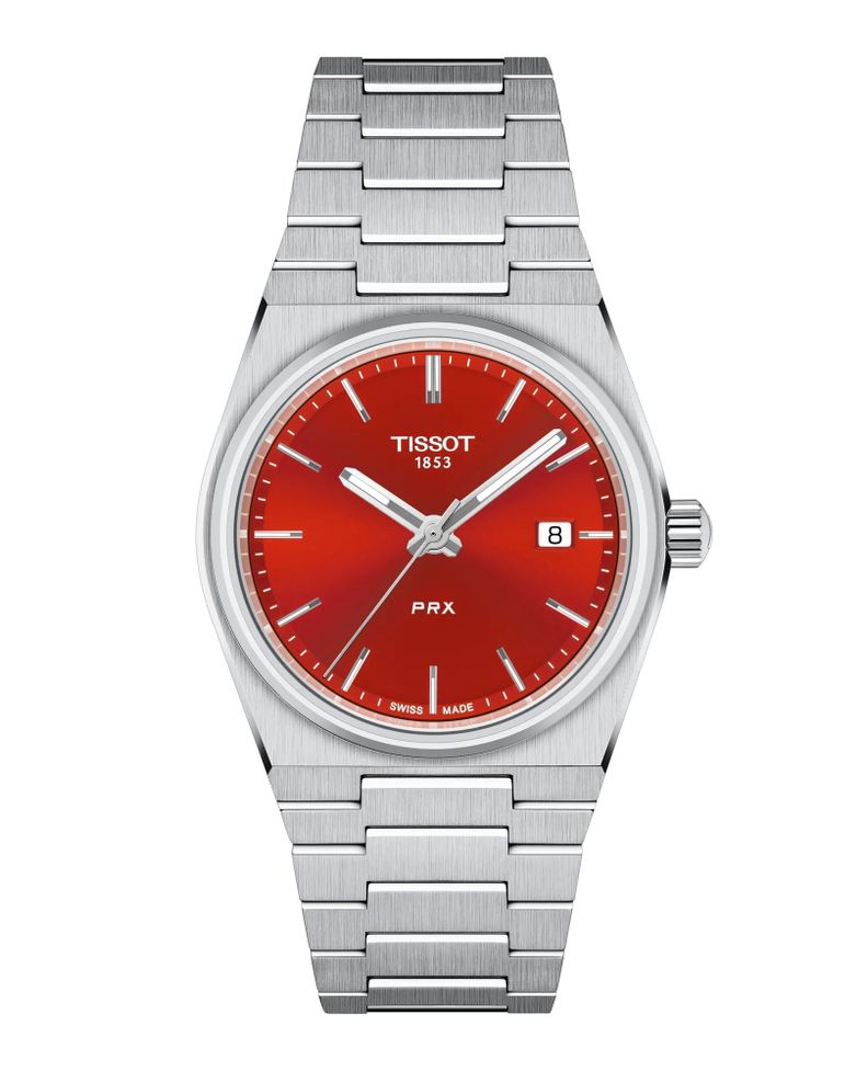 Reloj Tissot PRX Acero Rojo-0