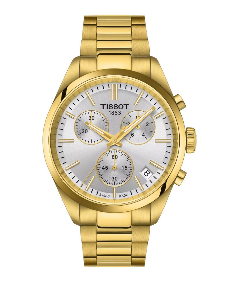 Reloj Tissot PR100 Chronograph Dorado-0