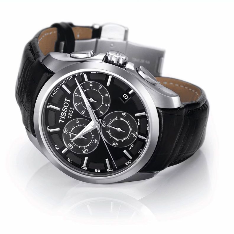 Reloj Tissot Couturier Chronograph Negro-3