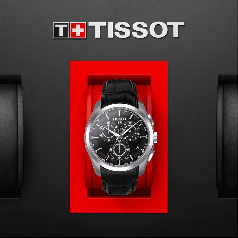 Reloj Tissot Couturier Chronograph Negro-4