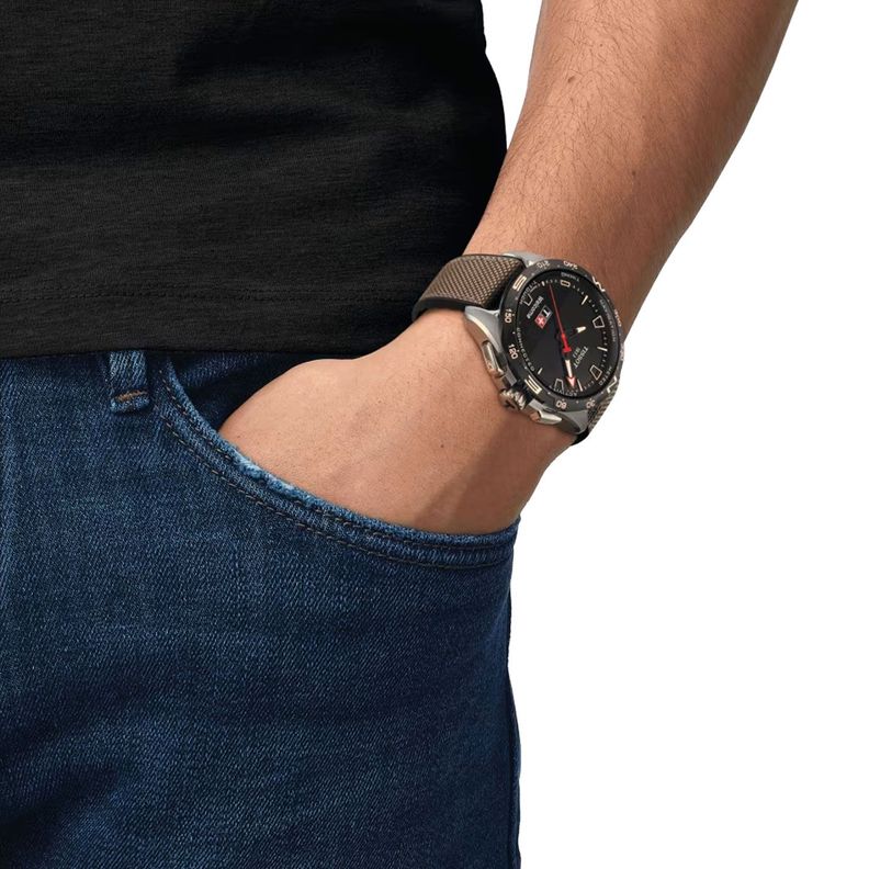 Reloj Digital Tissot T-Touch Connect Beige-1