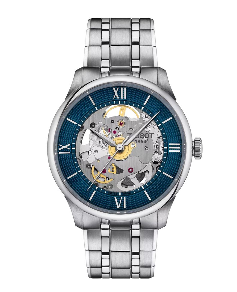 Reloj Tissot Chemin Des Tourelles Skeleton Acero-0