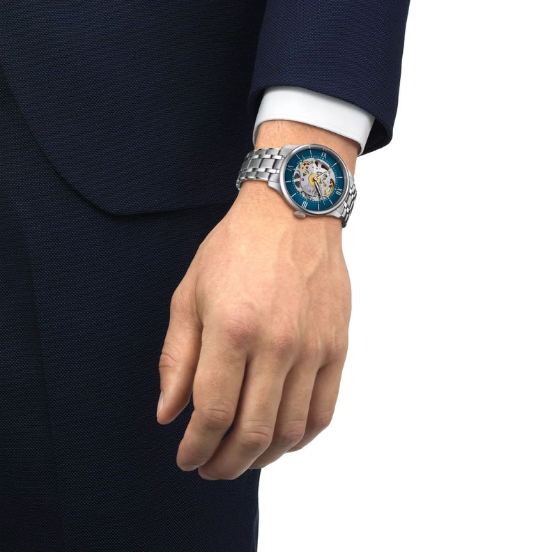 Reloj Tissot Chemin Des Tourelles Skeleton Acero-3