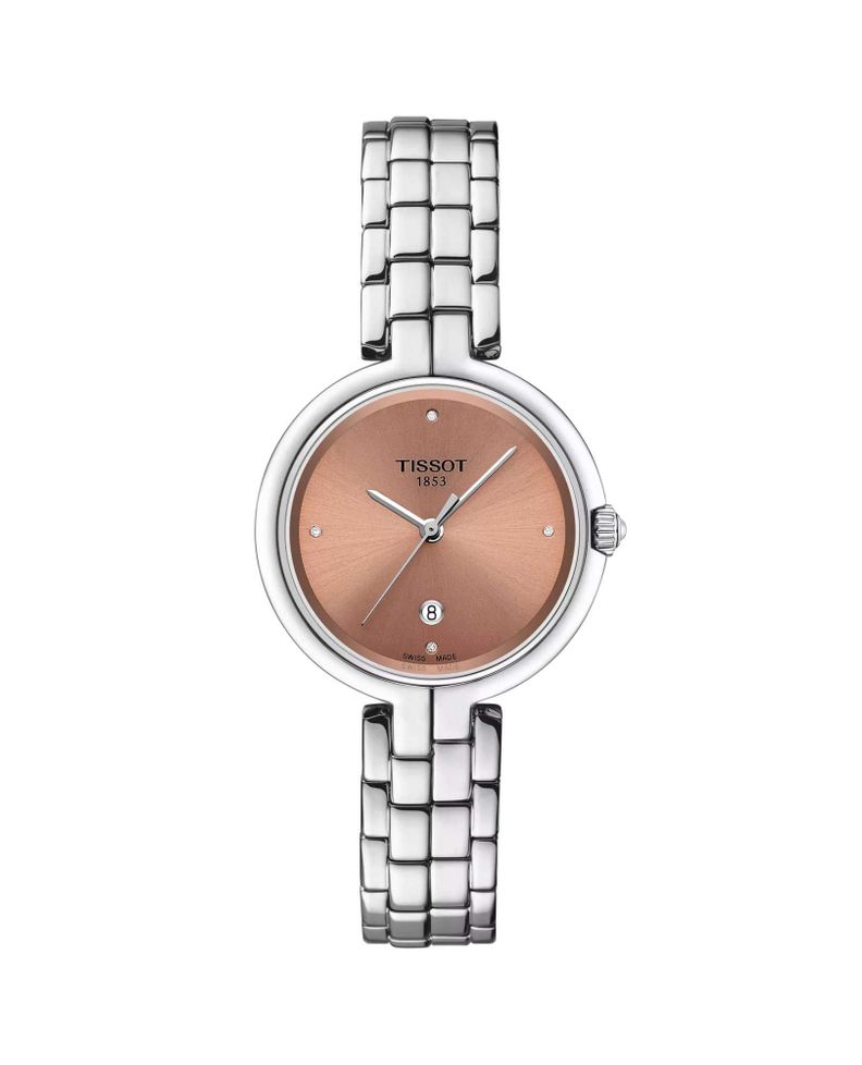 Reloj Tissot Flamingo Acero Café-0