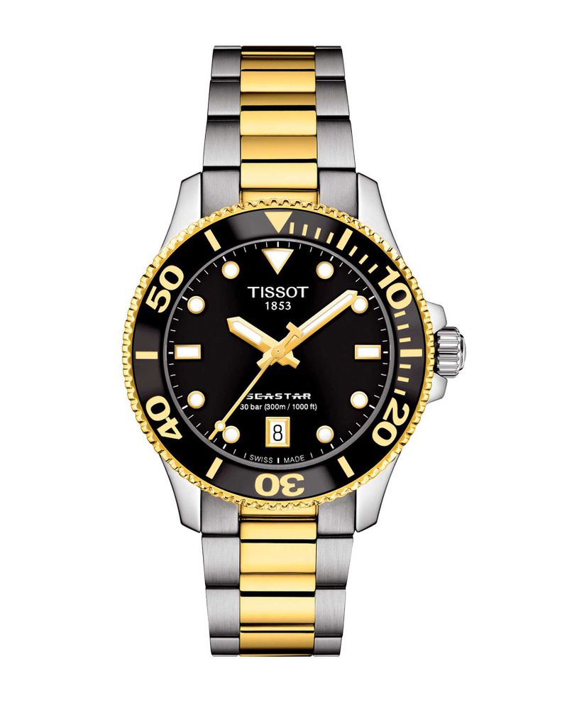 Reloj Tissot Seastar 1000 Bicolor Dorado-0