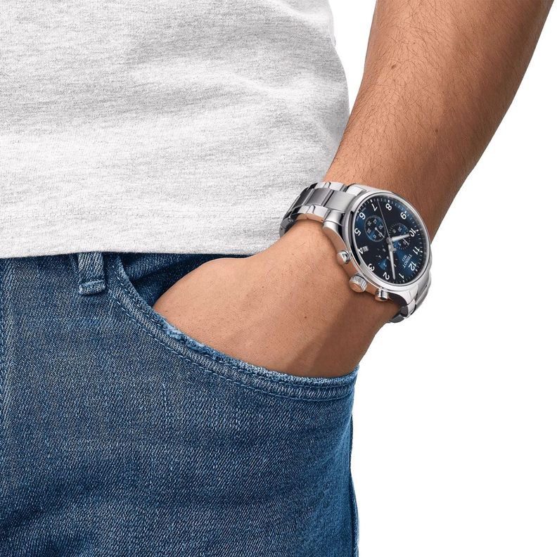 Reloj Tissot Chrono XL Classic Acero Azul-2