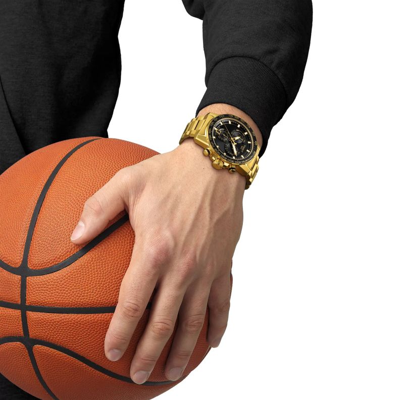 Reloj Tissot Supersport Chrono Dorado-3