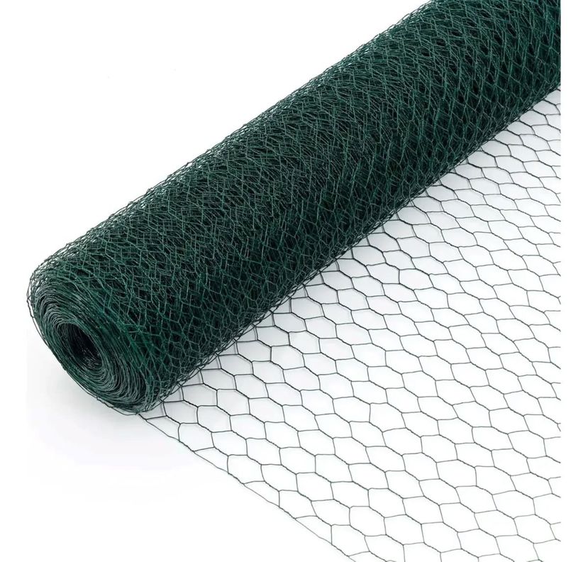 Malla Hexagonal Plastificada 1 Pulgada 80cm Alto 3mt Largo