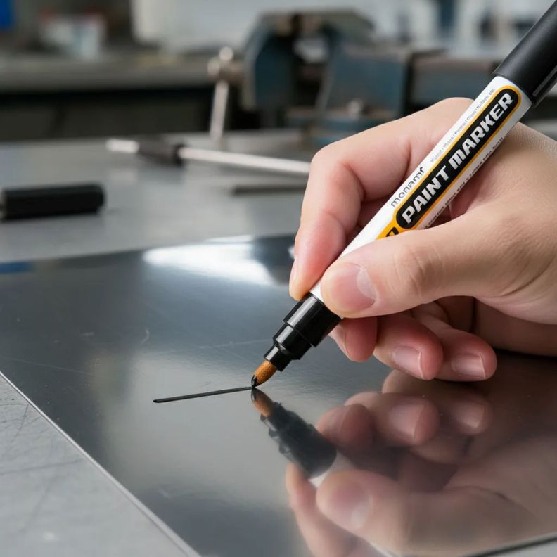 Marcador Pintura leo Paint Marker Monami Color Negro