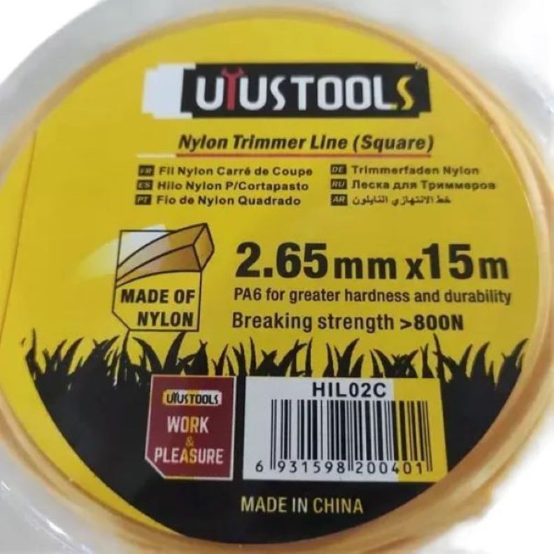 Hilo Nylon P cortapasto 2 65mmx15m Amarillo
