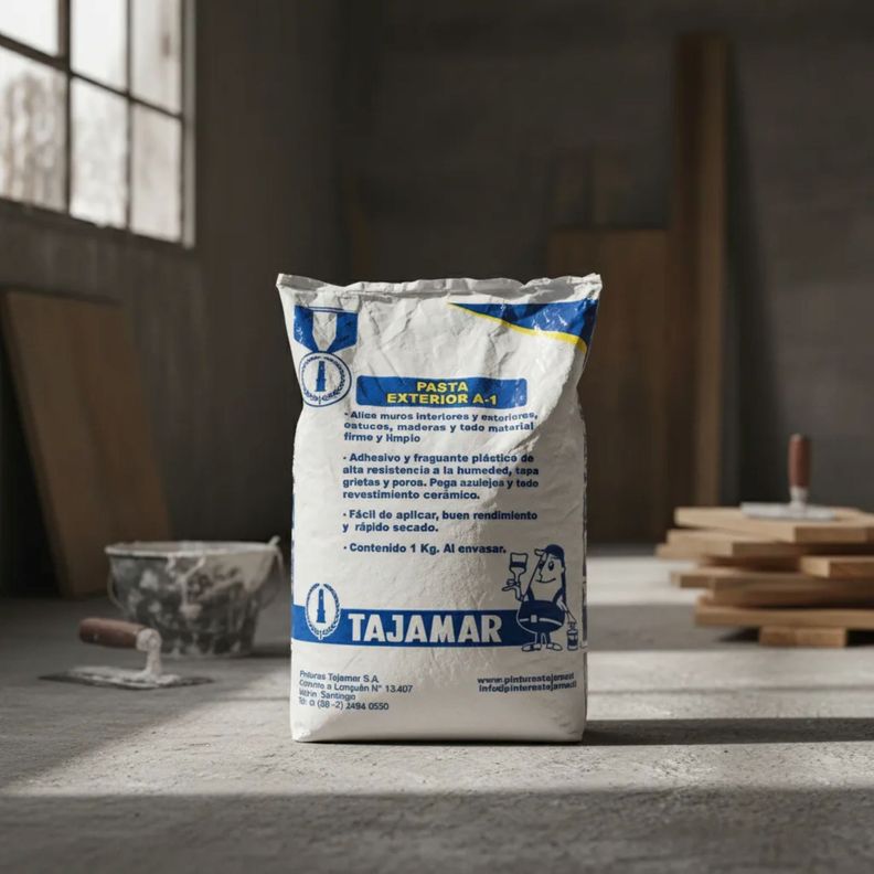 Pasta Para Construcci n Tajamar Para Exterior A 1 Kg Blanco