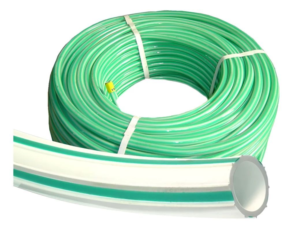 Manguera Standar Bicolor De 3/4 Blanca / Verde 100 Mts