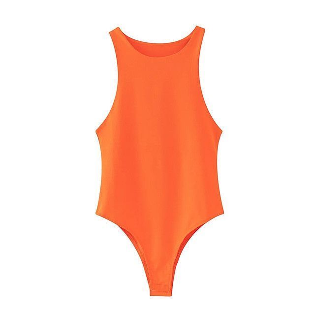BODY ENTERITO UNICOLOR LISO NARANJA -4