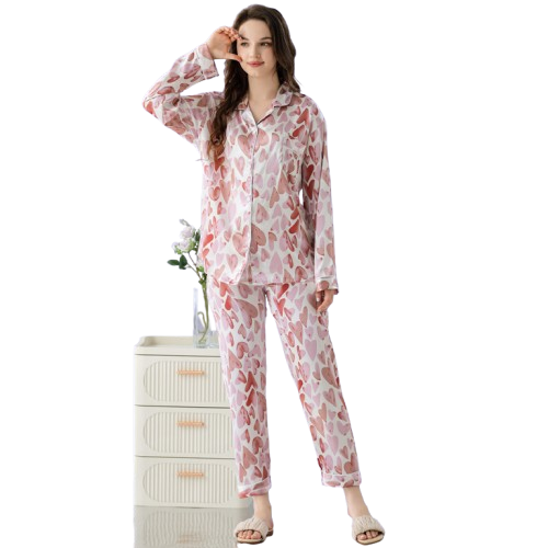 Pijama Luciana Corazones Mujer