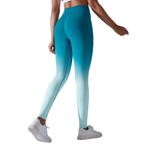 Leggings Licra Buzo Degrades Turquesa -2