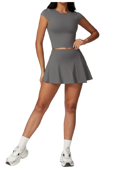 Falda Short Deportiva Plices Negro -2