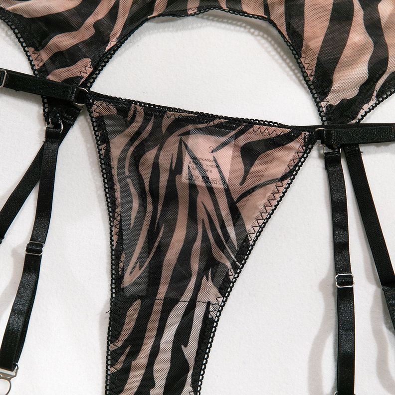 Set Lenceria Malla Animal Print-6