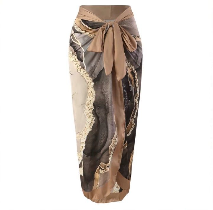 Traje De Baño Entero Mujer Marfil Marron -5