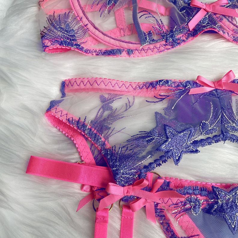 SET LENCERIA FUCSIA VIOLETT-4