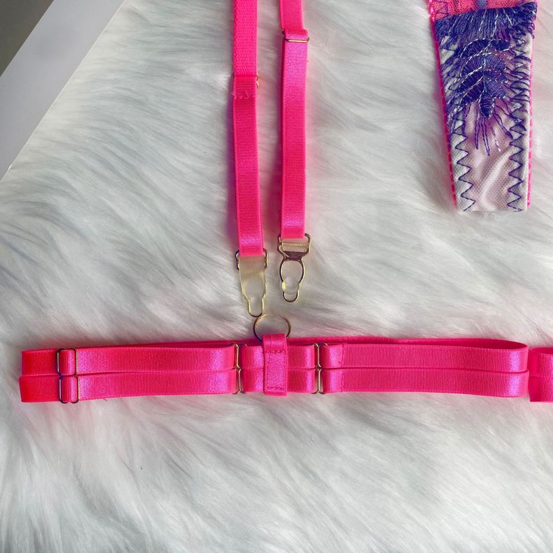 SET LENCERIA FUCSIA VIOLETT-5