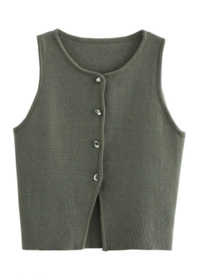Chaleco Charlotte Verde Oliva