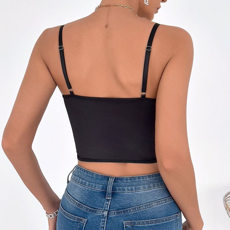 Top Corset Encaje Negro Stella-2