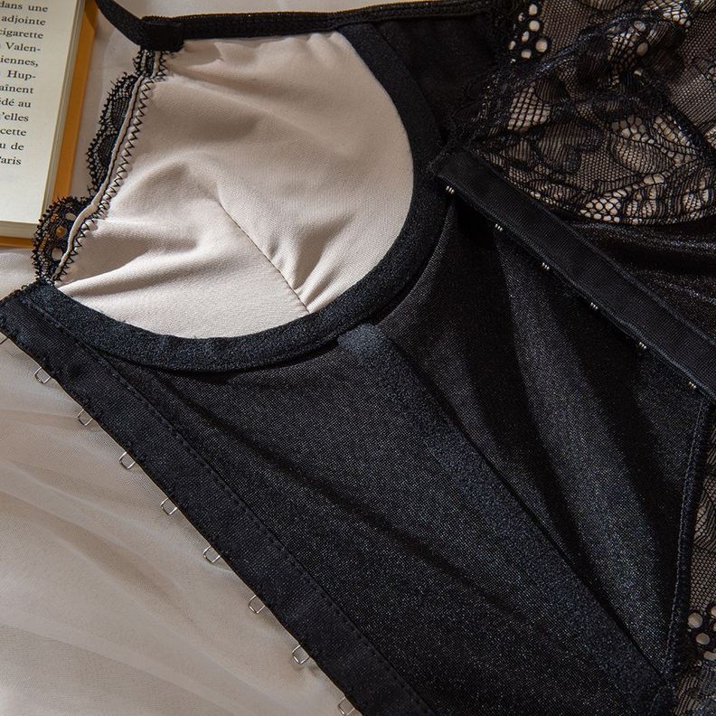 Top Corset Encaje Negro Stella-5