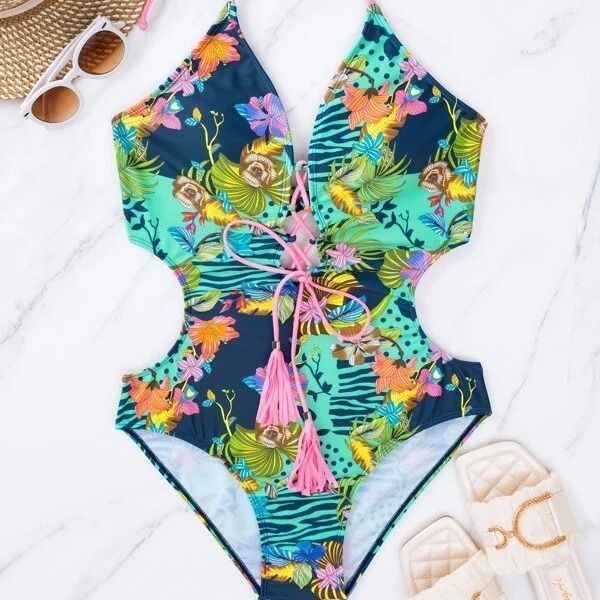 Traje de Baño Trikini Tropic Verde-1