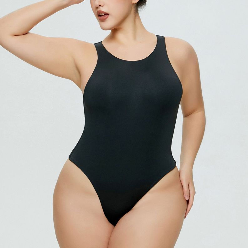 BODY  ENTERITO UNICOLOR  LISO NEGRO-0