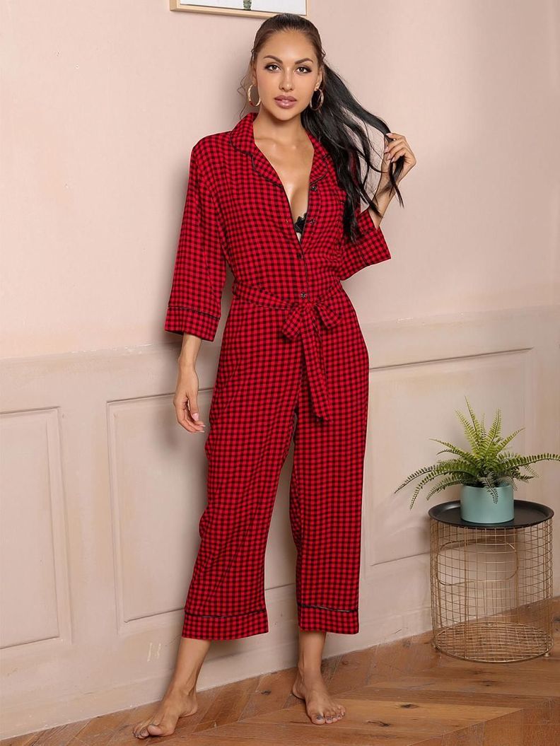 Jumper Braga Pijama Rojo Navidad-1