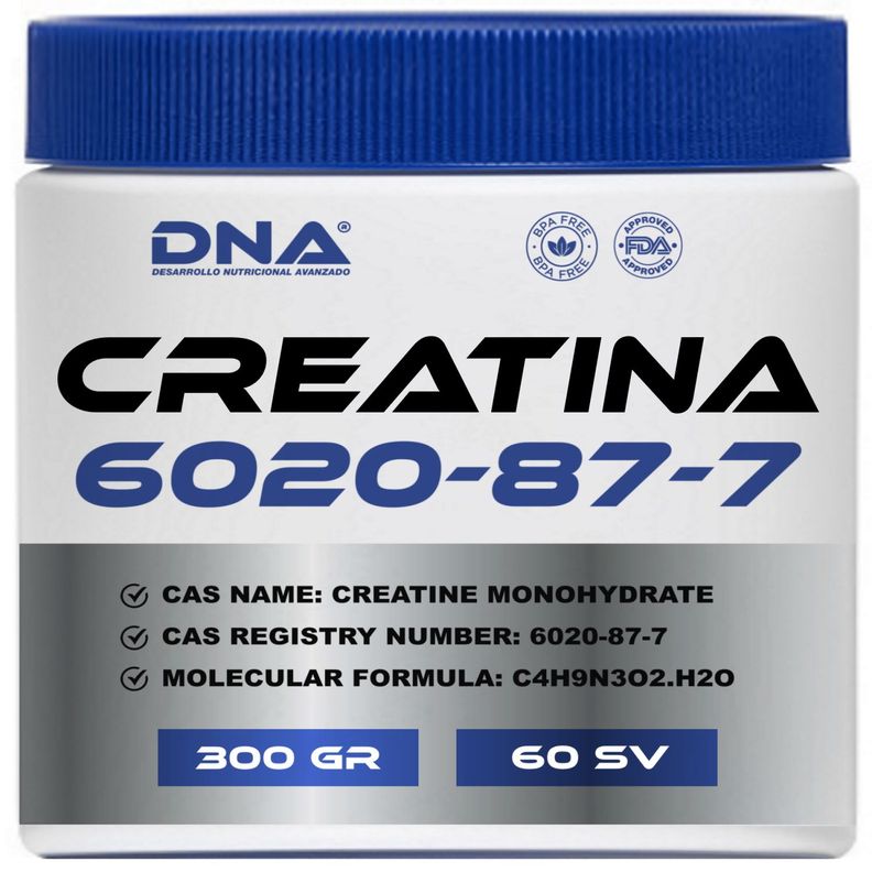 CREATINA D N A® ABSOLUTAMENTE PURA POTE 300 GR 1UN-0