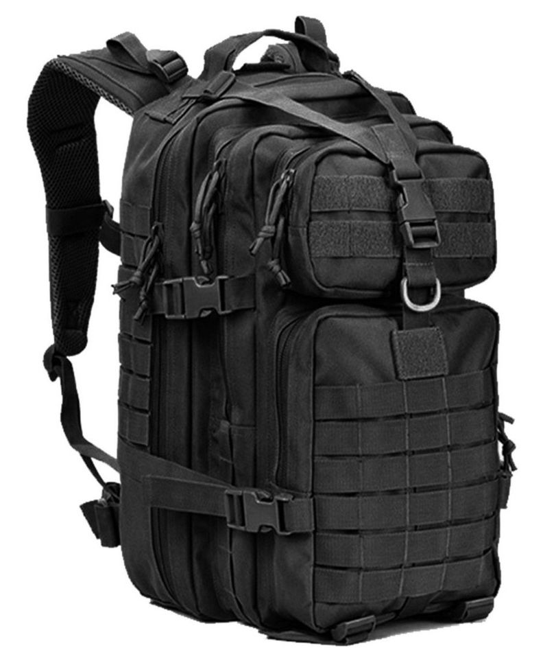 Mochila Tactica Militar 3p Sistema Molle Bolso Impermeable Negro-0