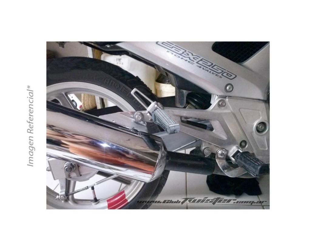 Set X2 Apoya Pies Universales Para Acompañante De Moto, Posh-2