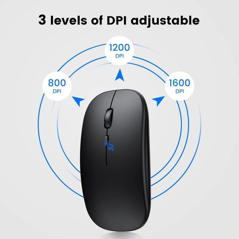 Mouse Dual Inalambrico Bluetooth Recargable Usb Optico-3