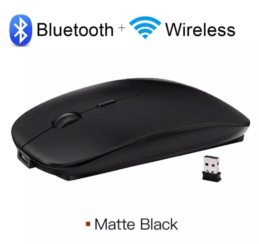 Mouse Dual Inalambrico Bluetooth Recargable Usb Optico-1