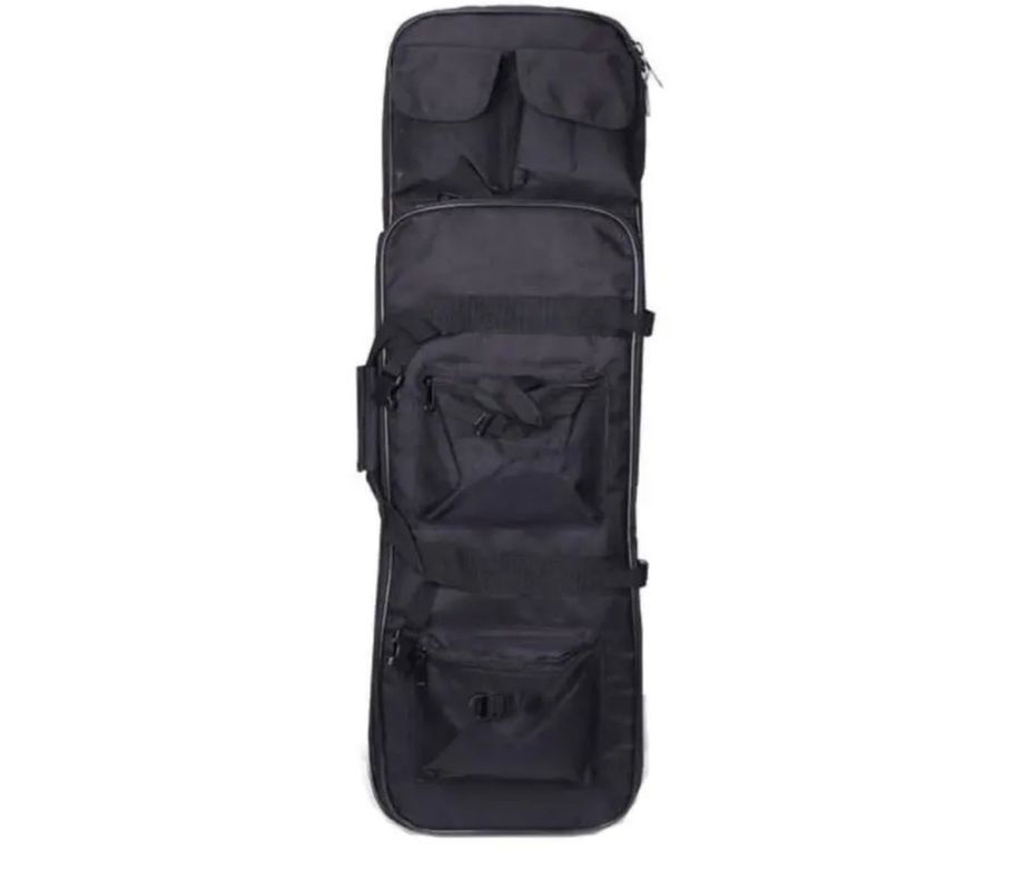 Mochila Táctica Militar Porta Rifle Caza Pistola Airsoft negro-0