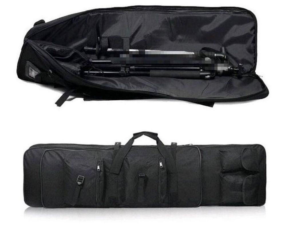 Mochila Táctica Militar Porta Rifle Caza Pistola Airsoft negro-3