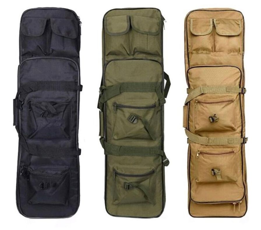 Mochila Táctica Militar Porta Rifle Caza Pistola Airsoft negro-2