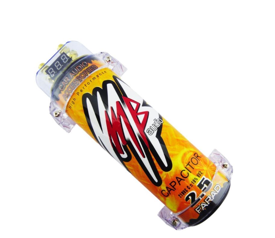 Capacitor Para Audio De Auto Marca MB Amarillo De 2.5-0