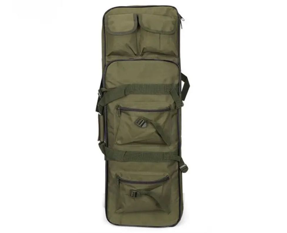 Mochila Táctica Militar Porta Rifle Caza Pistola Airsoft verde-0