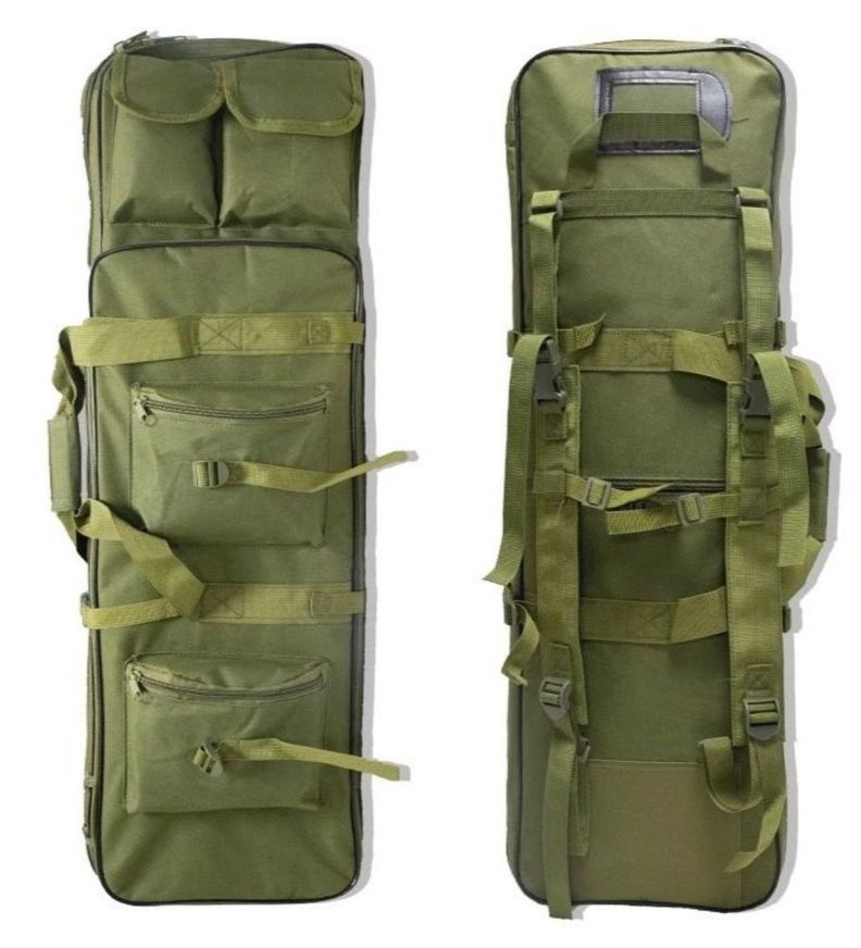 Mochila Táctica Militar Porta Rifle Caza Pistola Airsoft verde-1