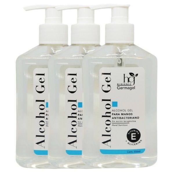 Pack 3 Alcohol Gel Vitamina E 350Ml-0