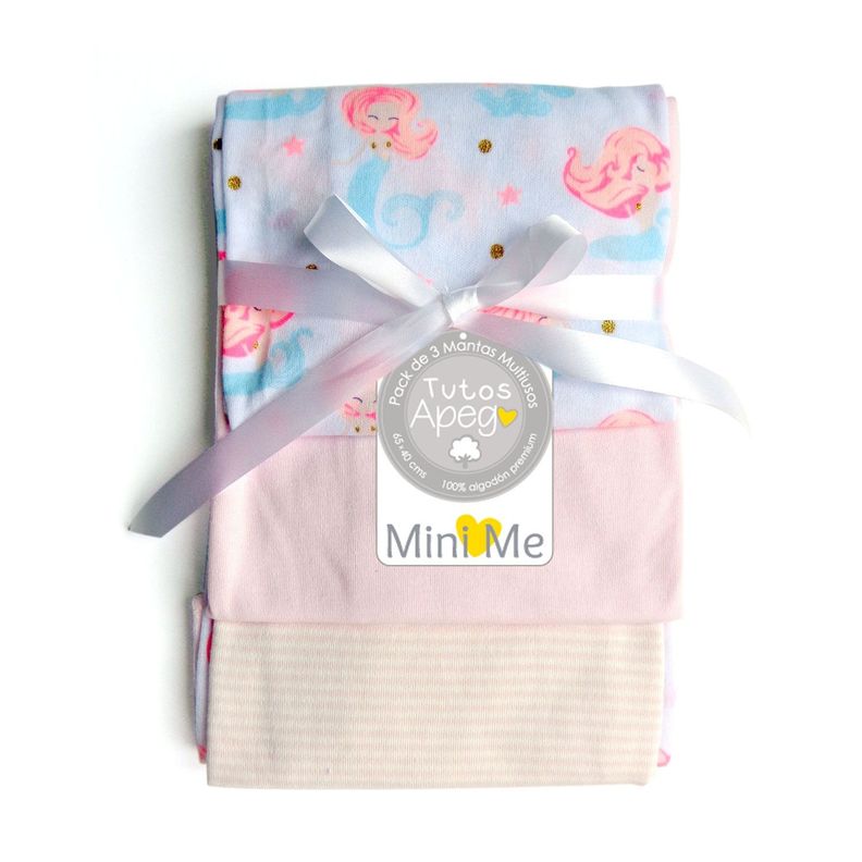 Pack 3 Tutos para bebé rosados-0