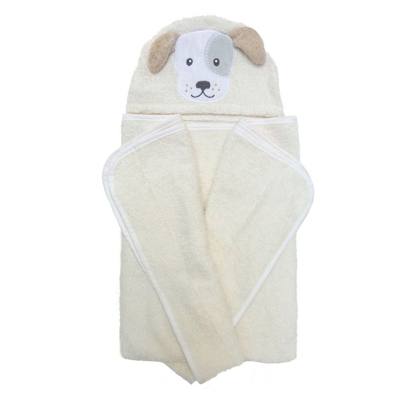 Toalla Capucha Premium para bebé Algodón 85x75 cms perrito-2