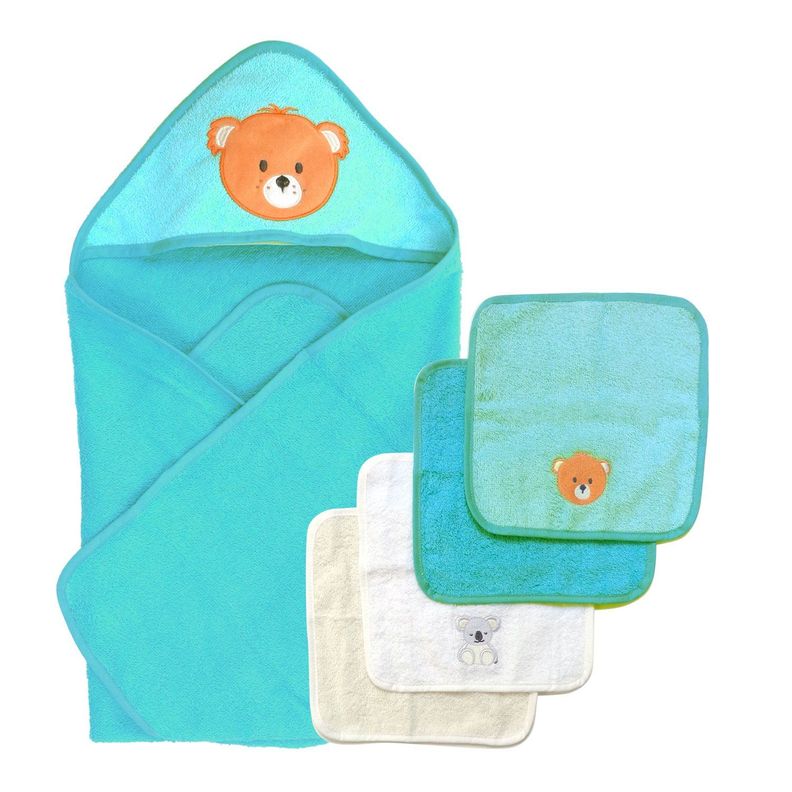 OFERTA TOALLAS Toalla capucha + 4 Toallas limpieza-1