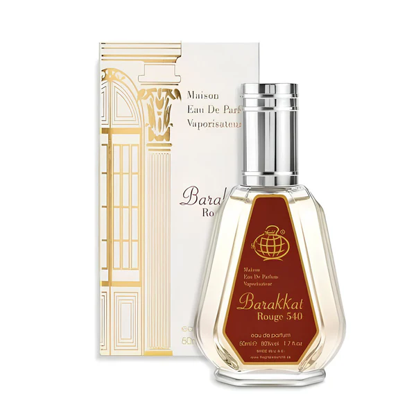 Perfume Barakkat Rouge 540 Fragrance World EDP Unisex 50 ml Diseno 1