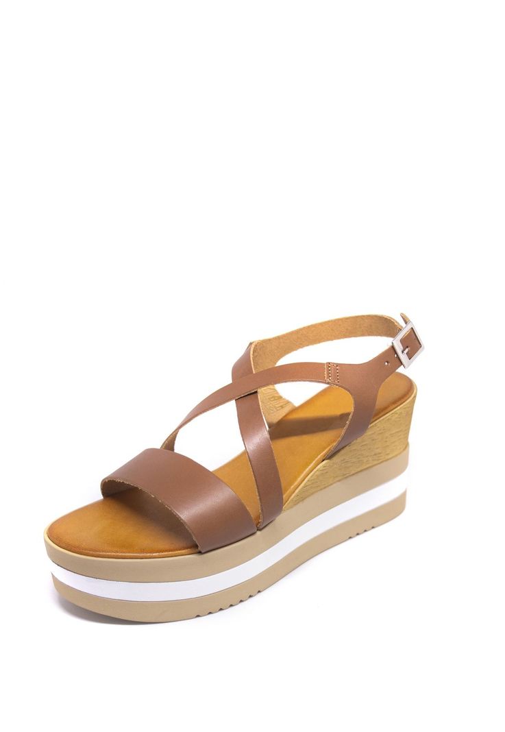 Sandalia Cuero Base 3 colores Tostado-1