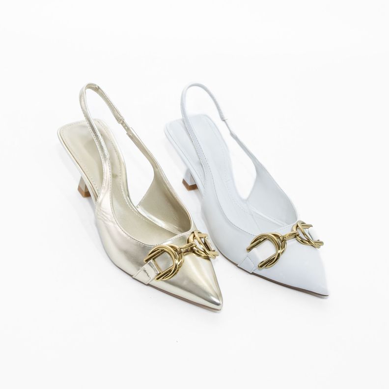 Stiletto Abierto 2 Argollas Blanco Mailea-4