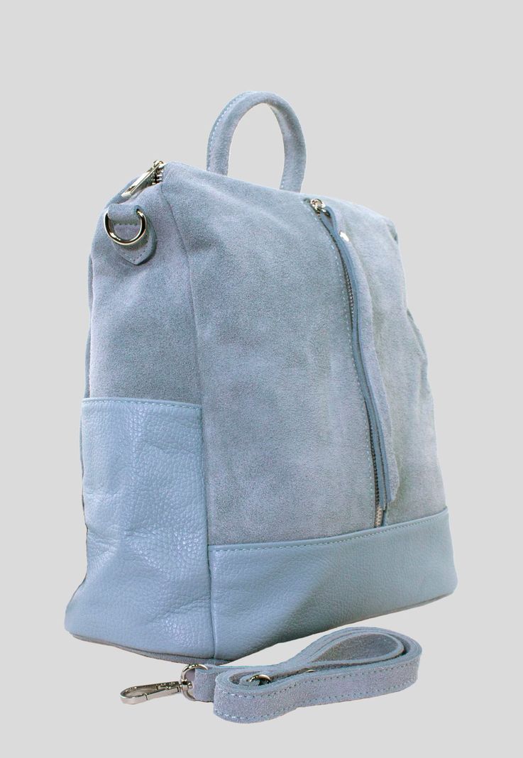 Mochila Reno Base Cuero Celeste-1